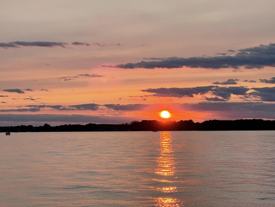 Epic Lake Norman sunset.